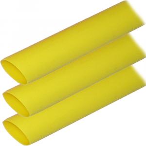 Ancor Adhesive Lined Heat Shrink Tubing (ALT) - 1&quot; x 6&quot; - 3-Pack - Yellow [307906]