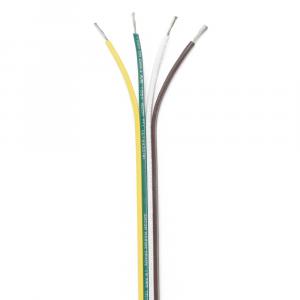 Ancor Ribbon Bonded Cable - 16/4 AWG - Brown/Green/White/Yellow - Flat - 100' [154510]