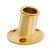 Whitecap Top-Mounted Flag Pole Socket Polished Brass - 3/4&quot; ID [S-5001B]