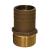 GROCO 1-1/2&quot; NPT x 1-3/4&quot; Bronze Full Flow Pipe to Hose Straight Fitting [FF-1500]