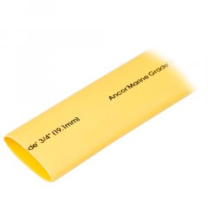 Ancor Heat Shrink Tubing 3/4&quot; x 48&quot; - Yellow - 1 Piece [306948]