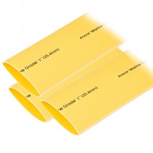 Ancor Heat Shrink Tubing 1&quot; x 12&quot; - Yellow - 3 Pieces [307924]