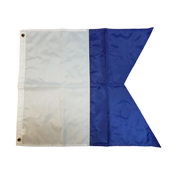 Trident 20" X 24" Nylon Alpha flag with grommets