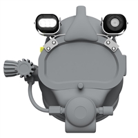 UAM Tec "Double Barreleye Dive" Top Mount Digital Video/Audio system for Kirby Morgan Fiberglass  Dive Helmets