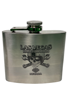 LVHD Skull and Cross Wrenches Flask