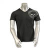 Black Cotton Men's Distressed Las Vegas Willie G. Skull V-Neck t-Shirt
