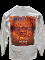 RED ROCK HD SKULL WHITE