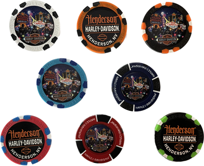 Harley-Davidson Henderson Multicolor Poker Chips