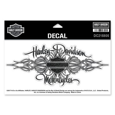 H-D SIGNATURE GLITTER DECAL