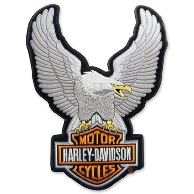 Harley-Davidson Large Upwing Eagle Emblem - Silver