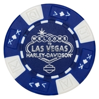 Welcome to Las Vegas Harley Davidson Poker Chip - Various Colors