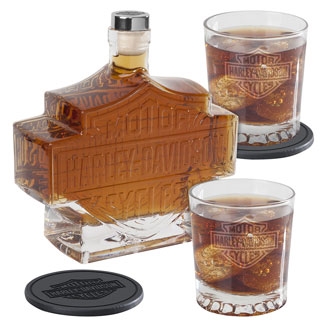 Harley-Davidson B & S Decanter Set