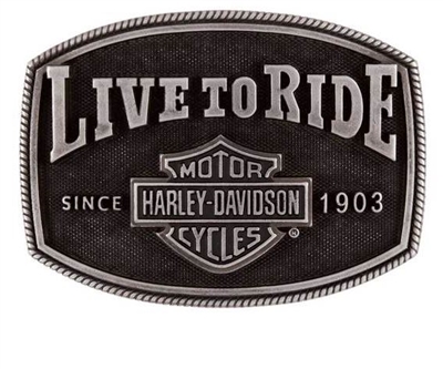 Harley-Davidson Men's Live To Ride Buckle