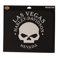 Black Las Vegas Harley Davidson Rubber Foam Mouse Pad - Willie G