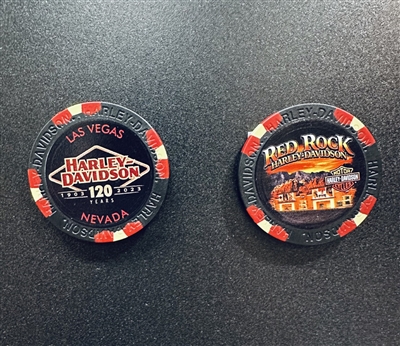 RED ROCK HD 120TH POKER CHIP