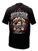 Men's Red Rock Retro Rider Red Spades  &  Bike Harley Tshirt