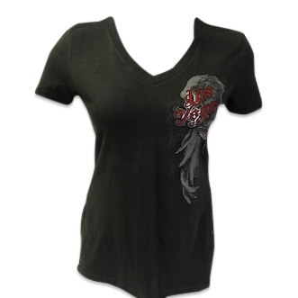 Ladies Side Shine - Gray T-shirt