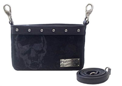 Harley-Davidson Skull Jacquard Hip Bag - Black