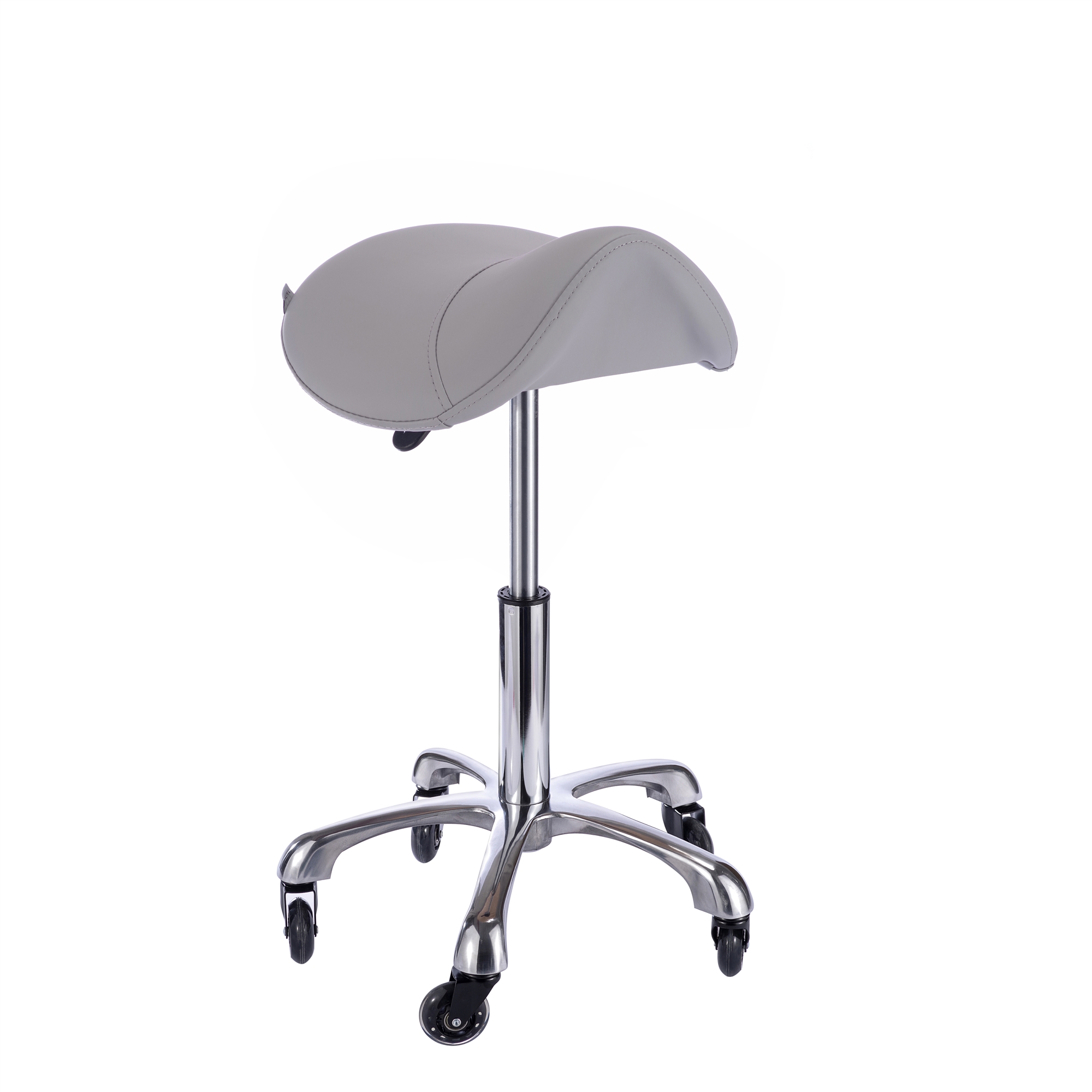 SPA NUMA Saddle Stool with Metal Base - USA-1010A-Silver