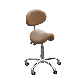 Saddle Stool with Backrest  - 1025