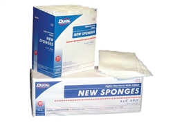 4" x 4" 4-Ply Non-Sterile New Sponge- 200/bg