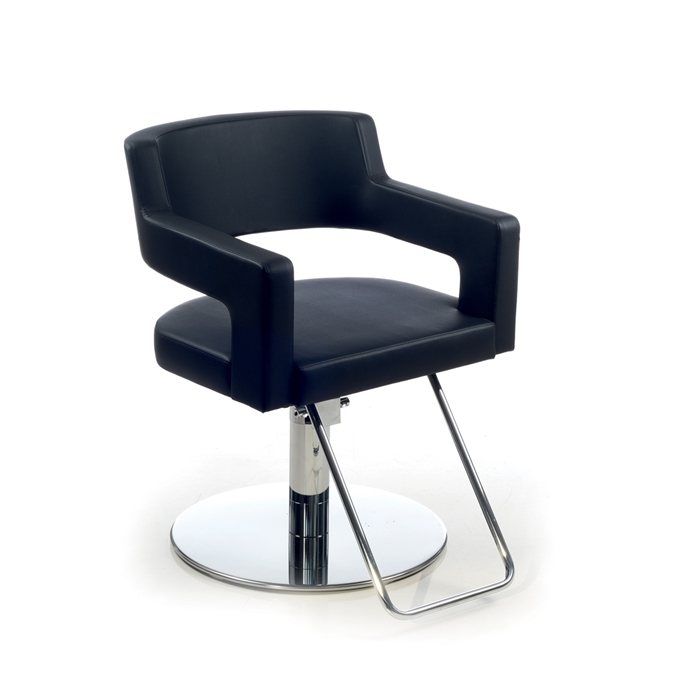 Creusa Black Styling Chair with Roto Base by Gamma & Bross Spa