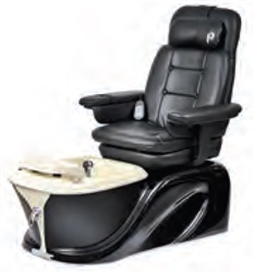 Pibbs PS60-6 Siena Turbo Jet Pedi Spa - Vibration Massage (Black - Vibration Only)