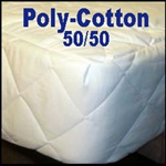 Poly Cotton 50/50 Round Mattress Pad