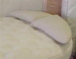 Semi-Round Polyester Pillow
