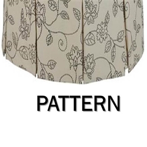 Pattern Round Bedskirt