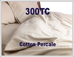 300TC Cotton Percale Round Duvet Cover