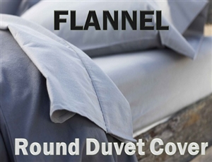 Flannel Round Duvet Cover