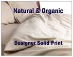 Natural & Organic Designer Solid Print Round Duvet Cover