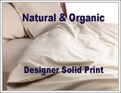 Natural & Organic Designer Solid Print Round Duvet Cover