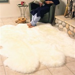 Six Pelt Sheepskin Rug