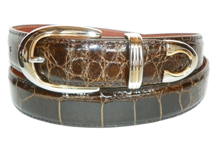 Cognac Alligator Belt