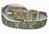 Rattlesnake Belt 1 3/16" with Southwest Buckle Set