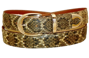 Rattlesnake Belt 1 3/16" with Palm Springs Buckle Set