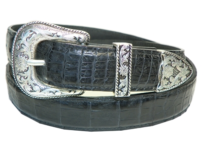 Crocodile Belt 1 1/2" with Taos Buckle Set