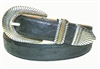 Ostrich Belt 1 1/2" with Southwest Buckle Set