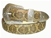 Rattlesnake Belt 1 1/2" with Silverton Buckle Set