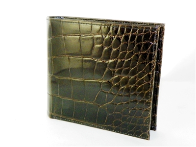 Alligator Billfold Wallet with Alligator Interior