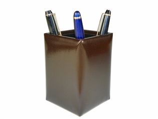 Italian Kid Leather Pencil Cup