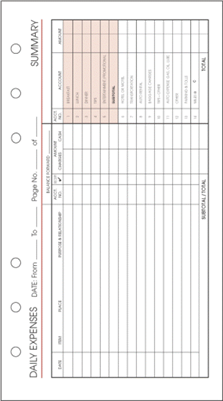 657 Time-In-Hand Planner - Expense Pages