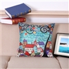 Vintage Homes Style 3 Square Decorative Pillow