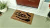 Broom Parking Custom Handpainted Holiday Fandom Doormat by Killer Doormats