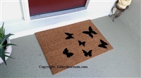Scattered Butterflies Custom Doormat by Killer Doormats