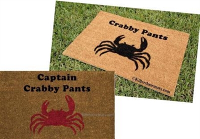 Captain Crabby Pants Custom Doormat by Killer Doormats
