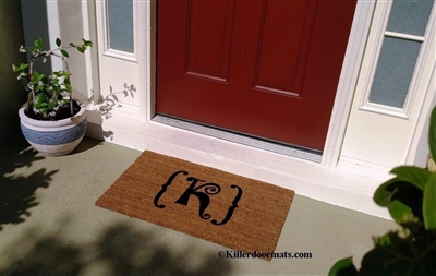 Monogram Custom Doormat by Killer Doormats