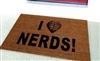 I Love Nerds Custom Doormat by Killer Doormats